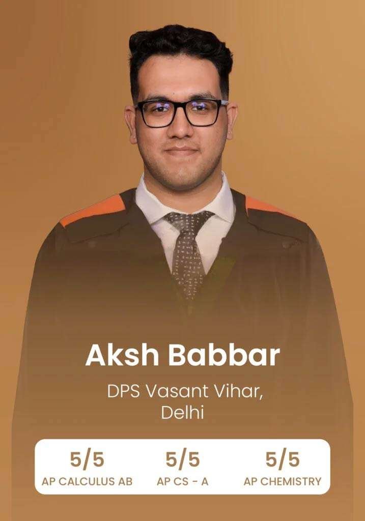 aaksh-babbar-ap-score-5/5-dps-vadant-vihar-delhi-prepgenius